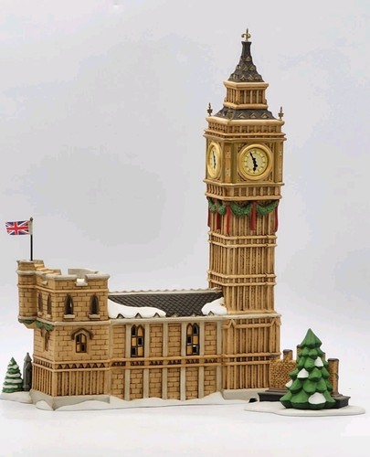 Dept 56 Big Ben Historical Landmark Series with Working Clock Dickens Village - Picture 8 of 24