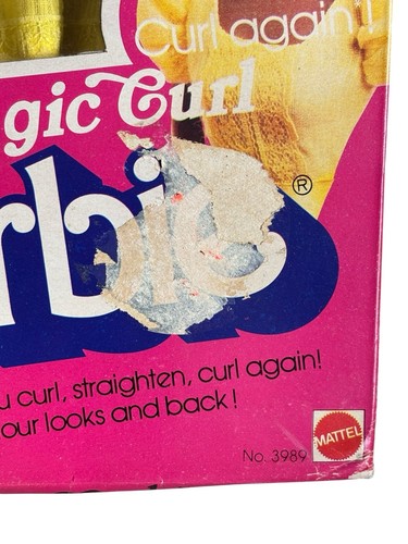 Magic Curl Barbie bambola afroamericana nera 1981 Mattel 3989 nuova con scatola - Foto 8 di 8