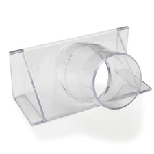 WOODRIVER Dust Connection 2-1/2" Clear Fence Adapter Dust Collection Fitting