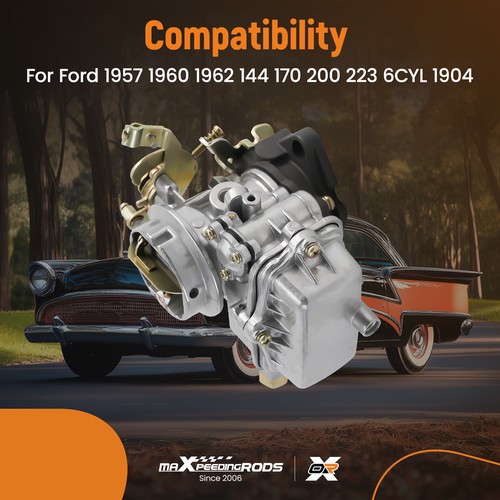 New Carburetor Fit Ford 1957 1960 1962 144 170 223 Inline 6 Cylinder Aftermarket - Picture 4 of 12