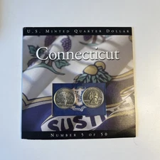 1st Year 1999 PD Connecticut State Quarters Set COINS OF AMERICA Uncirculated ￼