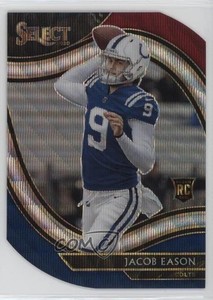 2020 Panini Select Field Level Tri-Color Prizm Die-Cut Jacob Eason Rookie RC