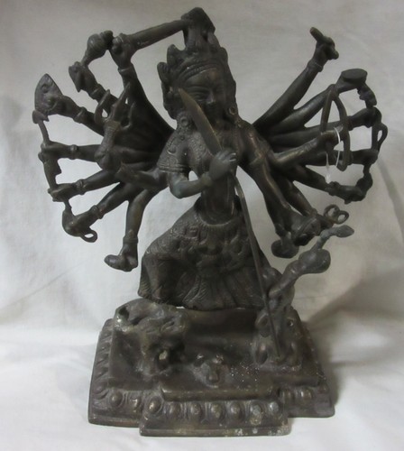 18 Multi-Arm Kali Bronze Altar 9 3/4" Statue MAKBAS-70s
