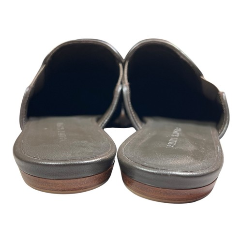 Jenni Kayne Dark Olive Pantoletten EU 39 US 8 Ponyhaar Slipper spitz zulaufend Flats - Bild 5 von 8