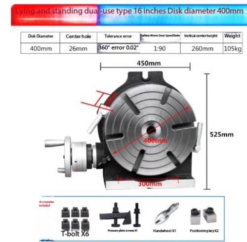 Milling Machine Indexing Disk Indexing Table Vertical and Horizontal Rotary Disk - Picture 21 of 21
