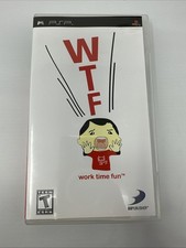 WTF: Work Time Fun (Sony PSP, 2006) CIB Complete Tested