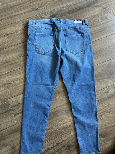 Jeggings Emilee New Look Taglia Uk 20R Regular Elasticizzato Blu Denim Nuovi - Foto 6 di 10
