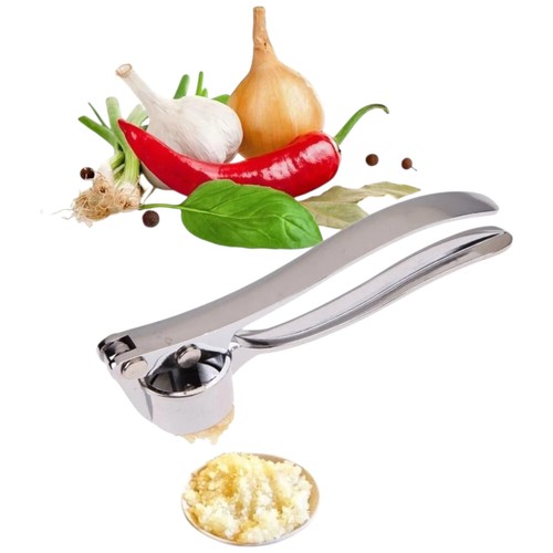 Knoblauchpresse Knoblauchwippe Wippe Presse Knoblauch Rostfrei Spülmaschinenfest - Bild 3 von 13