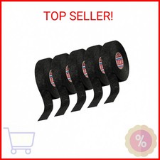 tesa 51608 Noise Damping PET Fleece Automotive Wire Harness Tape, Black, 19mm x