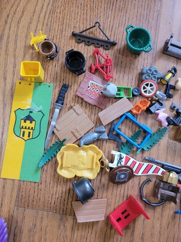 Huge Lot Vintage Playmobil People Animals Accs Geobra 1974, '93 Excellent Shape - Bild 17 von 17