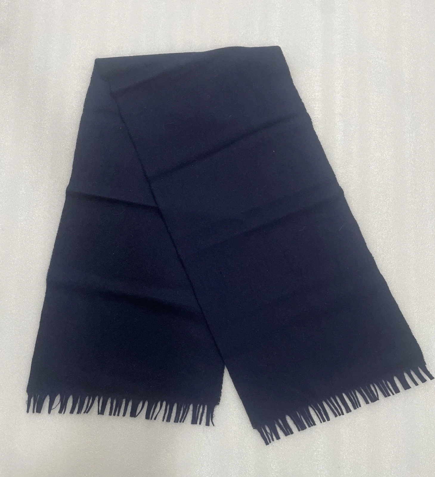 VTG Navy Scarf Made In West Germany For Shillito’s Cincinnati Cashmere Lambswool