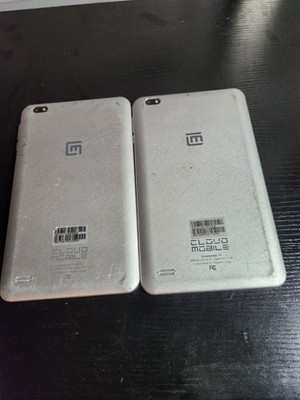 Cloud Mobile Sunshine T1 Tablet Lot of 2 Silver Sunshine T1 MPN