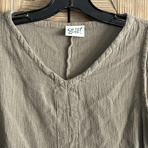 NWT Oh My Gauze! Women's Sleeveless Top Stone Size S/M - Picture 2 of 3