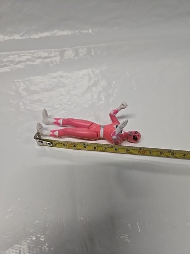 Figura Saban Mighty Morphin Power Rangers Rosa 1995 4 pulgadas - Imagen 4 de 9