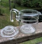 Vintage Pyrex Flameware Glass Percolator 4 Cup Coffee Pot And Cover Only  7754B