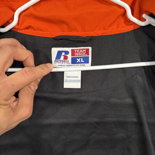 Russell Oklahoma State OSU Windbreaker Jacke XL orange schwarz Team Issue Reißverschluss - Bild 5 von 8