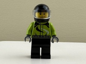 LEGO Monster Truck Driver Green Racing Suit W/ Black & White cty0475 60055 NEW