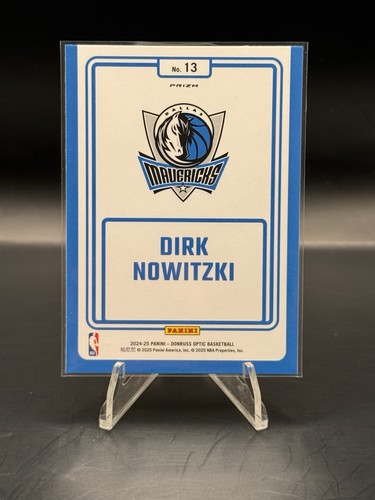 2024-25 Panini Donruss Optic - Winner Stays Dirk Nowitzki #13 Holo Prizm - Picture 2 of 2