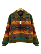 PENDLETON Wool Jacket M Camel Casual Warm Used