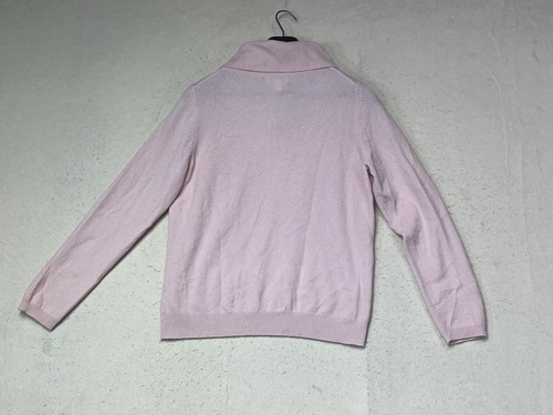 NWT Charter Club 2-Ply 100% Cashmere Sweater Cowl Neck Pink Womens Large Flaws - Picture 2 of 11