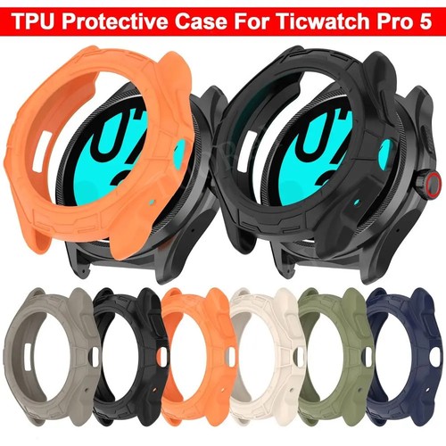 Schutzhülle Für Ticwatch Pro 5 Enduro Smartwatch TPU Gehäuse Bumper Schutzhaut - 第 1/63 張圖片