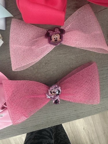 Posten 14 selbstgemachte Haarbänder und Schleifen Haarspangen verschiedene Muster Mädchen - Bild 3 von 5