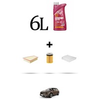 Hoffcar Set Service 3 Filter Und 6L ÖL FüR Mercedes Gla (X156) Gla 180 90Kw Da
