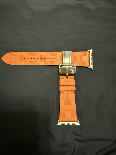 Apple Watch Hermes Kilim bracelet de montre simple tour orange 45,46 49 mm