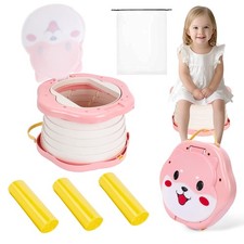 SunnySmile Portable Potty for Kids, Portable Toddler Toilet Cute Puppy Design...