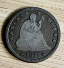1873 with Arrows with Motto Seated Liberty Silver Half Dollar 50C