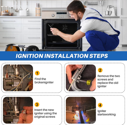 Roper Oven Igniter 1355*1A 1355*2A 1355*3A 1355W0A 1355W1A 1355W2A 1355W3A - Picture 5 of 7