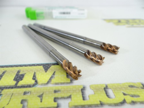 3 NEUE SCHRAUBENFÖRMIGE VOLLHARTMETALL TPLUS 5 NUTEN ECKENRADIUS SCHAFTFRÄSER 1/4 ZOLL X 0,020 ZOLL R