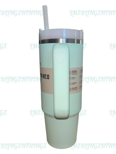 Stanley Mint Green Flowstate Quencher H2.0 30oz Becher ~ Neu mit Etikett & Box - Bild 2 von 16