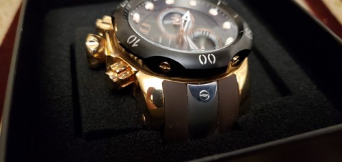 Invicta Venom Rose Gold Watch With New Silicone Brown Band. - Picture 4 of 14