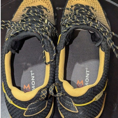Zapatos Garmont Para Hombres 9.5 Amarillo Nube Adhesiva Negro Senderismo 1.8mm Malla 3D Mircofibra - Imagen 7 de 9