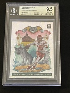 2022 donruss optic downtown #7 patrick mahomes ll gem mt-9.5🔥🔥👀💎