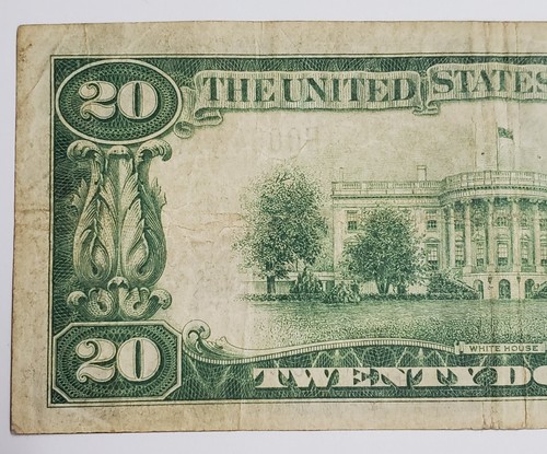 LOW SERIAL 1929 $20 LIBERTY New York, Sullivan County National Currency Banknote - Picture 4 of 7