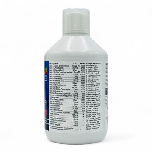 Man Multivitamin 50+ Collagen Vitamins Minerals Peptide Supplement Liquid Drink - Picture 2 of 4