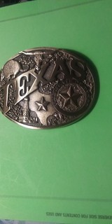 Texas State Seal Solid Brass Vintage heavy Belt Buckle Award Design Medals