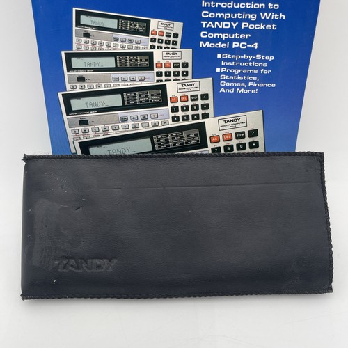 Tandy PC-4 Pocket Computer Programmieranleitung und Softcase getestet neue Batterien - Bild 6 von 8