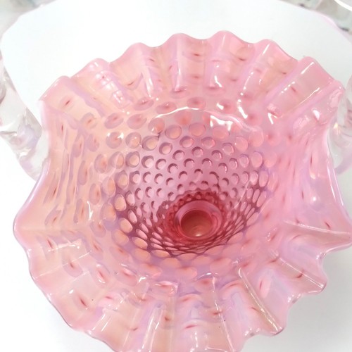 Cesta FENTON Hobnail Arándano Prensado 6" 1940-1956 De Colección - Imagen 3 de 7