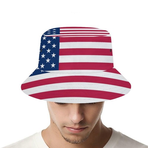 Soccer USA Hat Fisherman Bucket Hat, Summer Beach Sun Hat for Fans Gifts - Picture 5 of 7