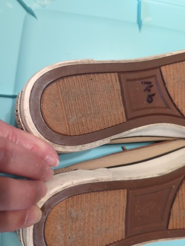 Polo Ralph Lauren Mens Rylander Tan Canvas/Brown Leather Boat Shoes 10D EUC - Picture 18 of 20