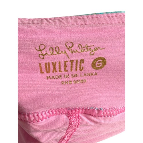 Lilly Pulitzer Skort The Honda Classic Golf Palm Print Turquesa Rosa - Imagen 9 de 10