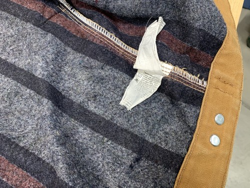 Carhartt Detroit Jacket J001 BRN L Tall Blanket Lined USA Vintage Brown Large by Carhartt, Size L, $199.99 - Photo 19