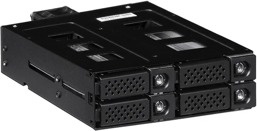 Aluminum(1x5.25") to (4x2.5" SAS/SATA 12G HD)Hot-Swap-Cage(P-Link Backplane)NEW