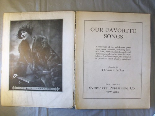Our Favorite Songs Compiled by Thomas Becket Syndicate Publishing 1913 - Picture 5 of 12