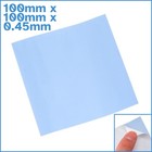 100mm x 100mm x 0.45mm Coated Fiberglass Silicone Thermal Tape Pad Self Adhesive
