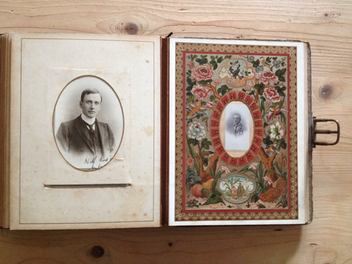 Viktorianisches Fotoalbum Das Keramikalbum mit alter China-Kunst - Bild 11 von 14