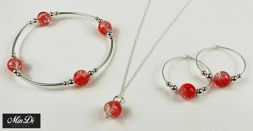 Collana in argento sterling fatta a mano con argento sterling autentico e... - Foto 4 di 4